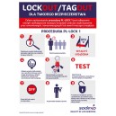 Naklejka lockout/tagout