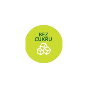 Naklejka "Bez cukru"