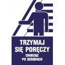 Naklejki Schody poręcz