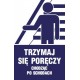 Naklejki Schody poręcz