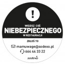 Naklejki Niebezpieczeństwo