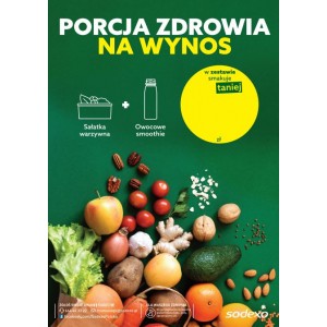 Plakat A4 Porcja zdrowia na wynos