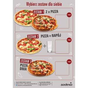 Plakat A4 Pizza wybierz zestaw dla siebie