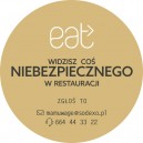 Naklejki Niebezpieczeństwo eat