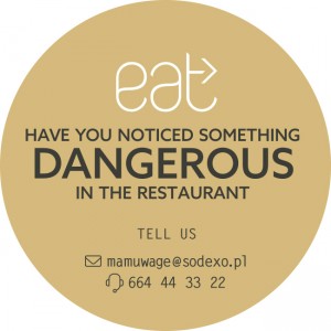 Naklejki Dangerous eat