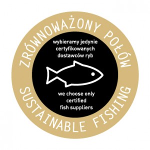 Naklejki "Zrównoważony połów/Sustainable fishing" eat