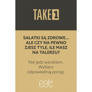 Naklejki "Sałatki są zdrowe" eat