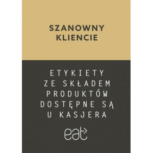 Ulotka A6 "Skład produktów" eat