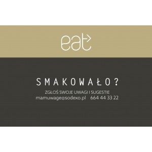 Tabliczka smakowało eat