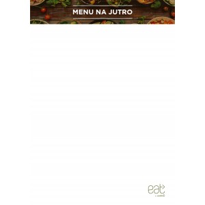 Naddruk Menu na jutro